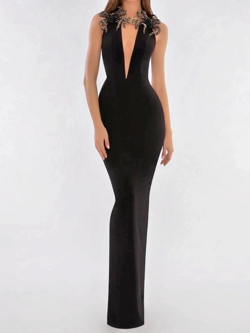 Albina Dyla V Line Spider Dress